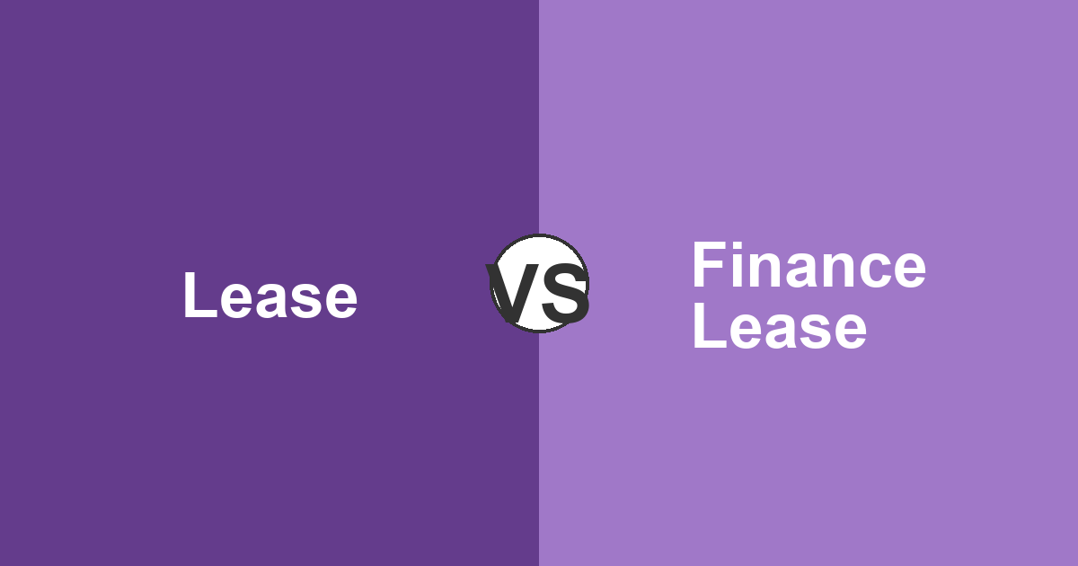 Operating Lease vs Finance Lease