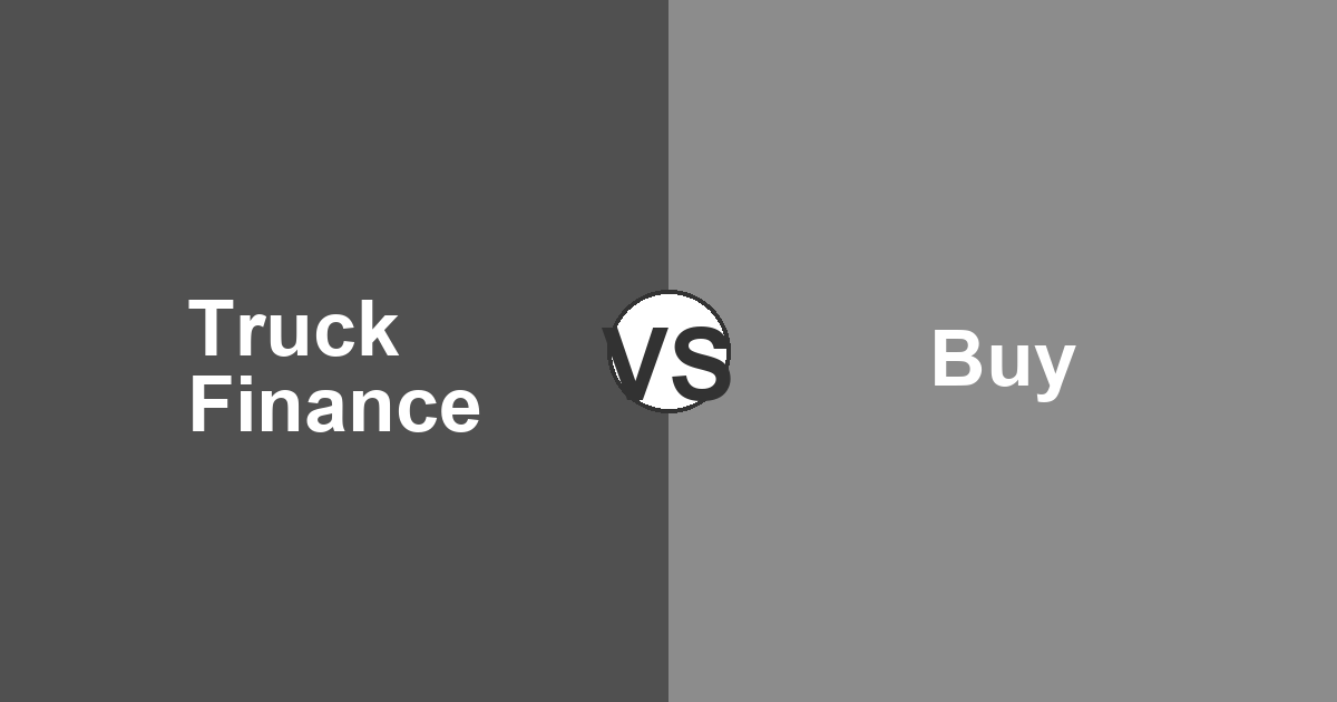 Truck Finance Case Study: Finance vs Buy in Australia
