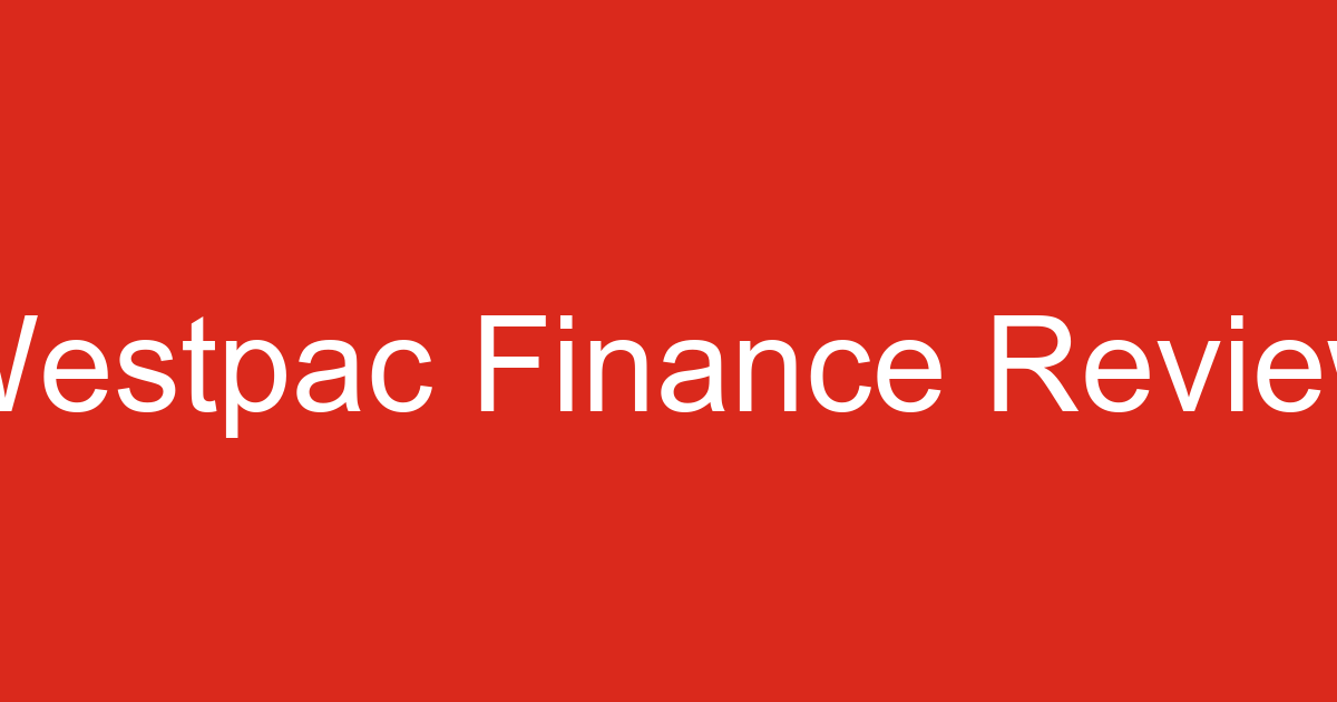 Westpac Equipment Finance Review Australia 2026